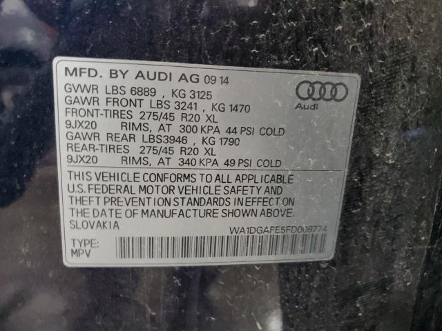 2015 AUDI Q7 PRESTIG - WA1DGAFE5FD008774