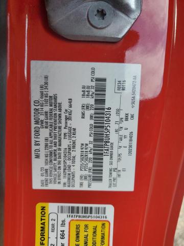2023 FORD MUSTANG 1FATP8UH5P5104316