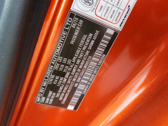 2018 MCLAREN AUTOMOTIVE 570GT SBM13GAA2JW005220