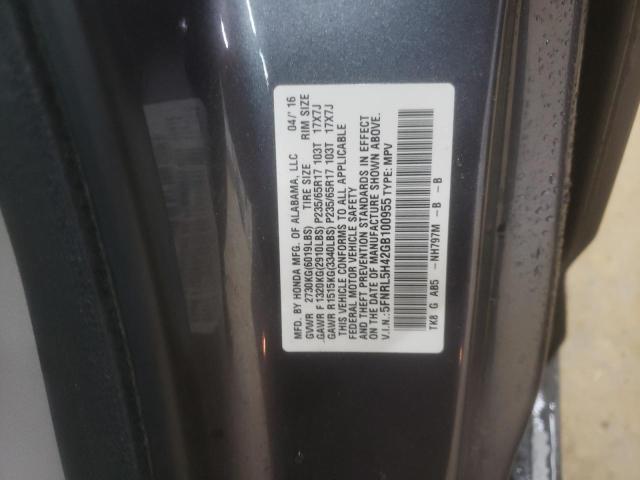 2016 HONDA ODYSSEY EX 5FNRL5H42GB100955