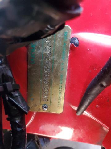 2008 HONDA CBR600 RR JH2PC40598M100019