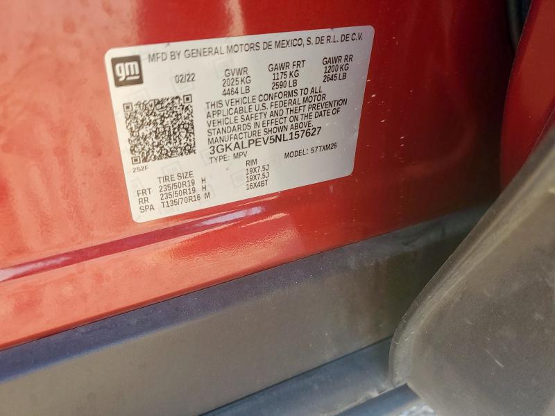 2022 GMC TERRAIN SL 3GKALPEV5NL157627