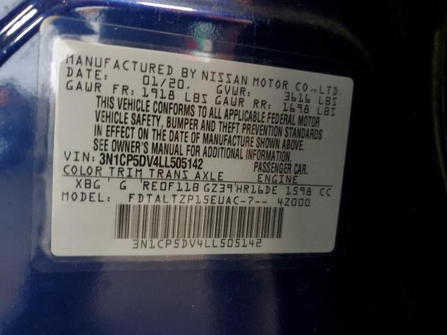 2020 NISSAN KICKS SR 3N1CP5DV4LL505142