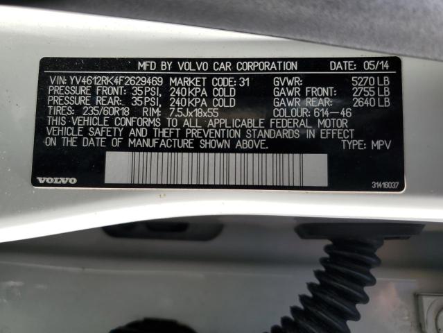 2015 VOLVO XC60 T5 YV4612RK4F2629469
