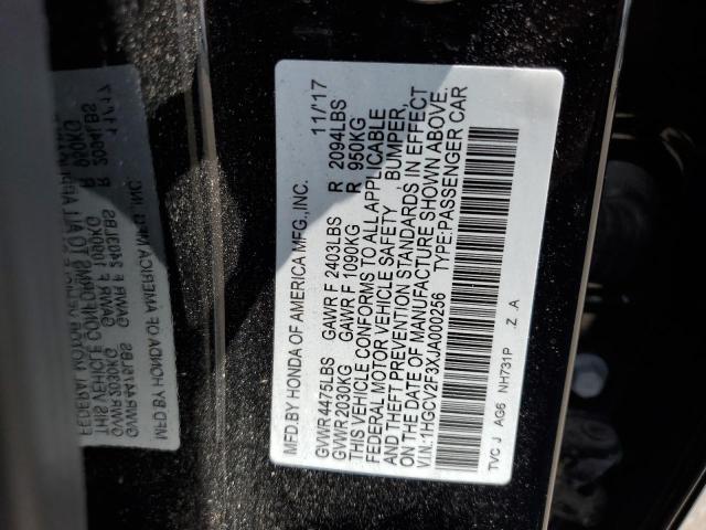 2018 HONDA ACCORD SPO - 1HGCV2F3XJA000256