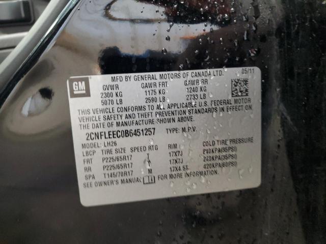 2011 CHEVROLET EQUINOX LT - 2CNFLEEC0B6451257