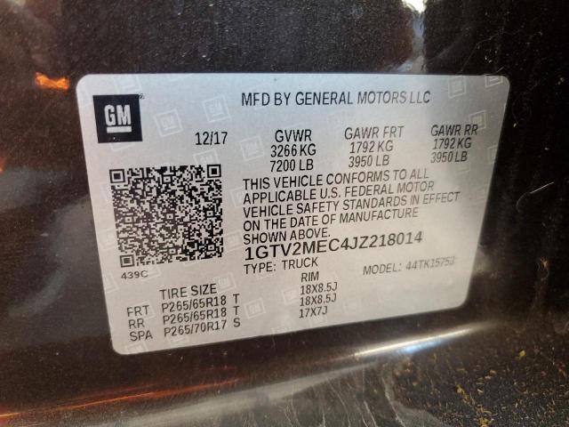 2018 GMC SIERRA K15 1GTV2MEC4JZ218014