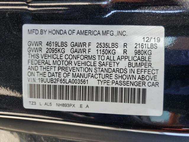 2020 ACURA TLX TECHNO 19UUB2F65LA003561