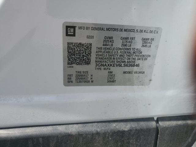 2020 CHEVROLET EQUINOX LT - 3GNAXKEV6LS636846