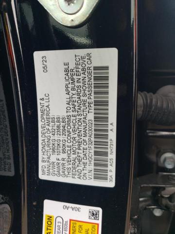 2023 HONDA ACCORD EX 1HGCY1F32PA030023