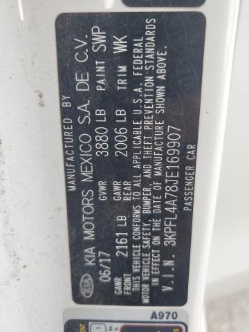 2018 KIA FORTE LX 3KPFL4A78JE169907