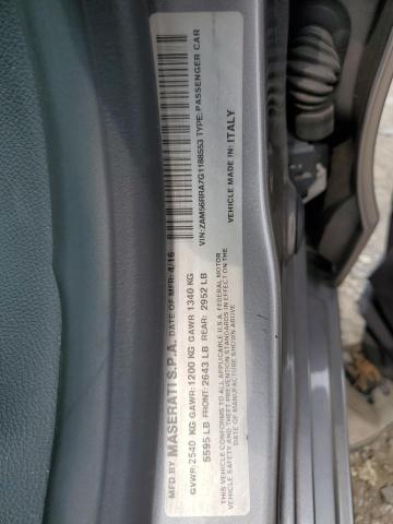 2016 MASERATI QUATTROPOR ZAM56RRA7G1188553