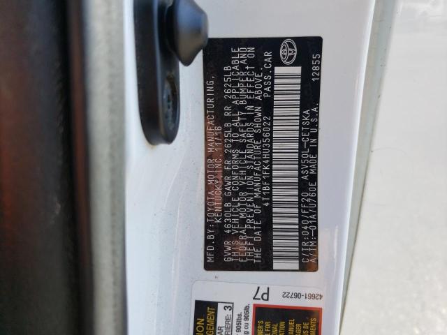 2017 TOYOTA CAMRY LE 4T1BF1FK4HU356022