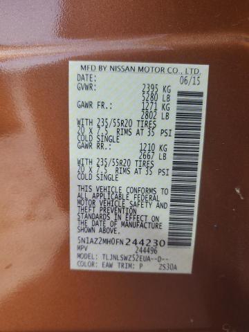 2015 NISSAN MURANO S - 5N1AZ2MH0FN244230