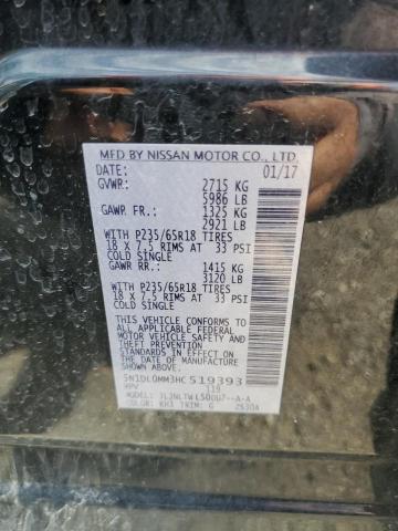 2017 INFINITI QX60 5N1DL0MM3HC519393