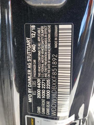 2019 MERCEDES-BENZ C 300 WDDWJ8DBXKF851892