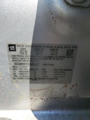 2015 CHEVROLET SILVERADO 3GCUKREH4FG268827