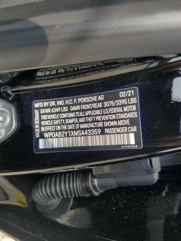 2021 PORSCHE TAYCAN 4S WP0AB2Y1XMSA43359
