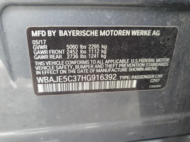 2017 BMW 540 I WBAJE5C37HG916392