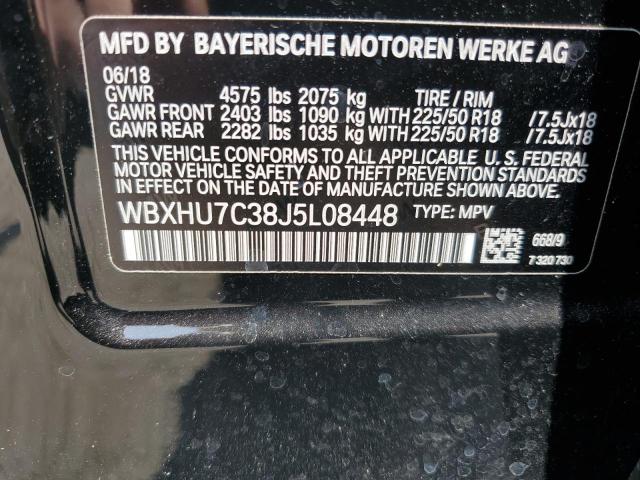 2018 BMW X1 SDRIVE28I WBXHU7C38J5L08448