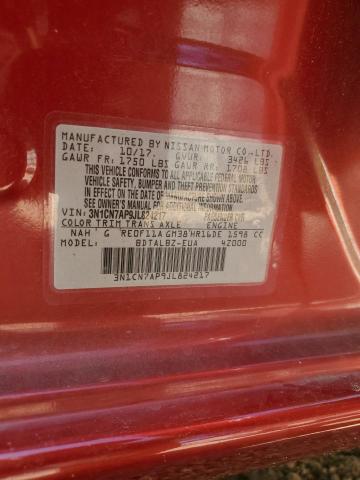 2018 NISSAN VERSA S - 3N1CN7AP9JL824217