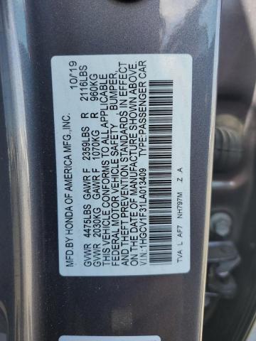 2020 HONDA ACCORD SPORT - 1HGCV1F31LA013409