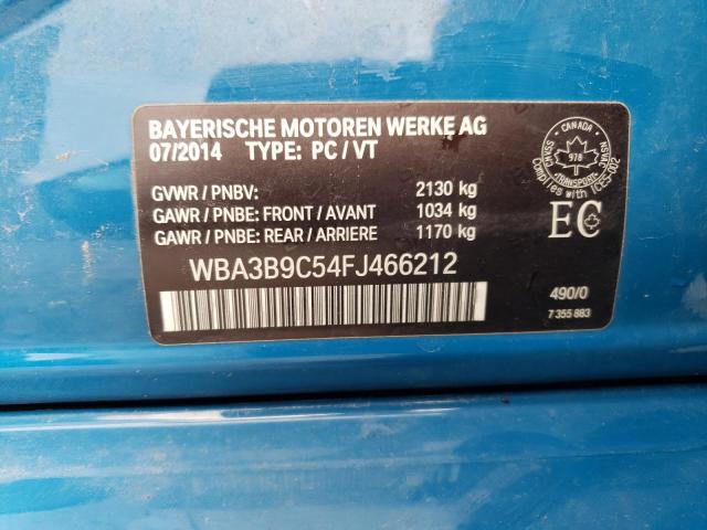 2015 BMW 335 XI WBA3B9C54FJ466212