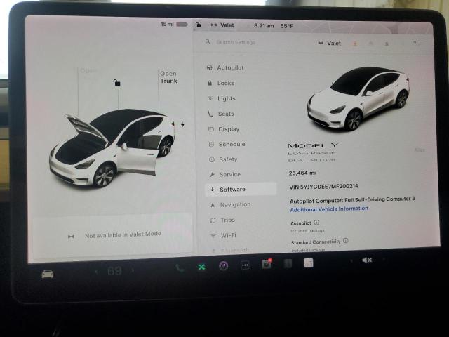2021 TESLA MODEL Y 5YJYGDEE7MF200214