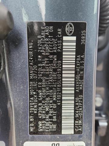 2020 TOYOTA AVALON LIM 4T1D21FB5LU019209