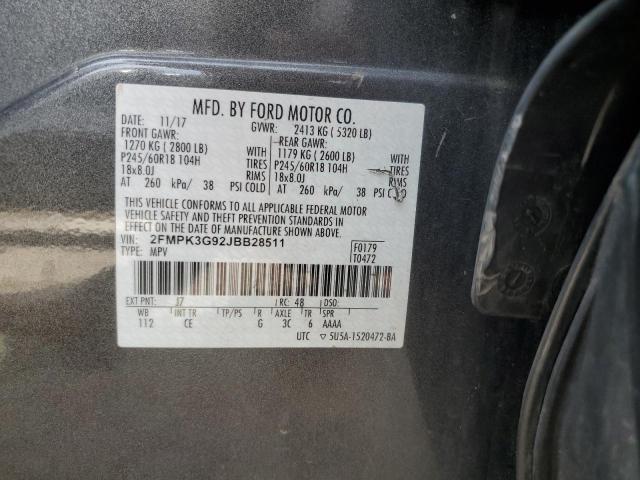 2018 FORD EDGE SE 2FMPK3G92JBB28511