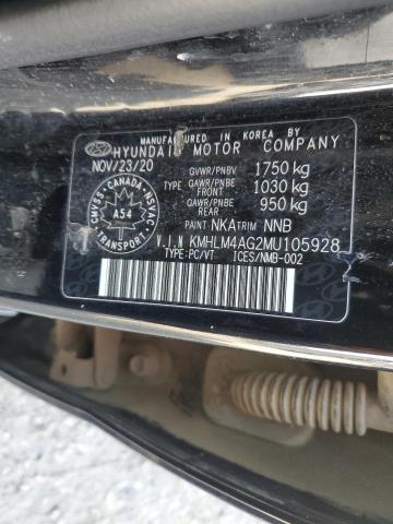 2021 HYUNDAI ELANTRA SEL - KMHLM4AG2MU105928