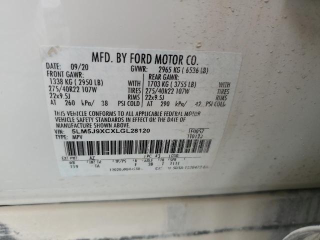 2020 LINCOLN AVIATOR BLACK LABEL 5LM5J9XCXLGL28120