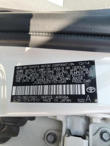 2015 TOYOTA PRIUS C JTDKDTB37F1577049