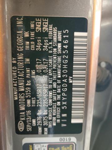 2017 KIA SORENTO LX - 5XYPGDA30HG254615