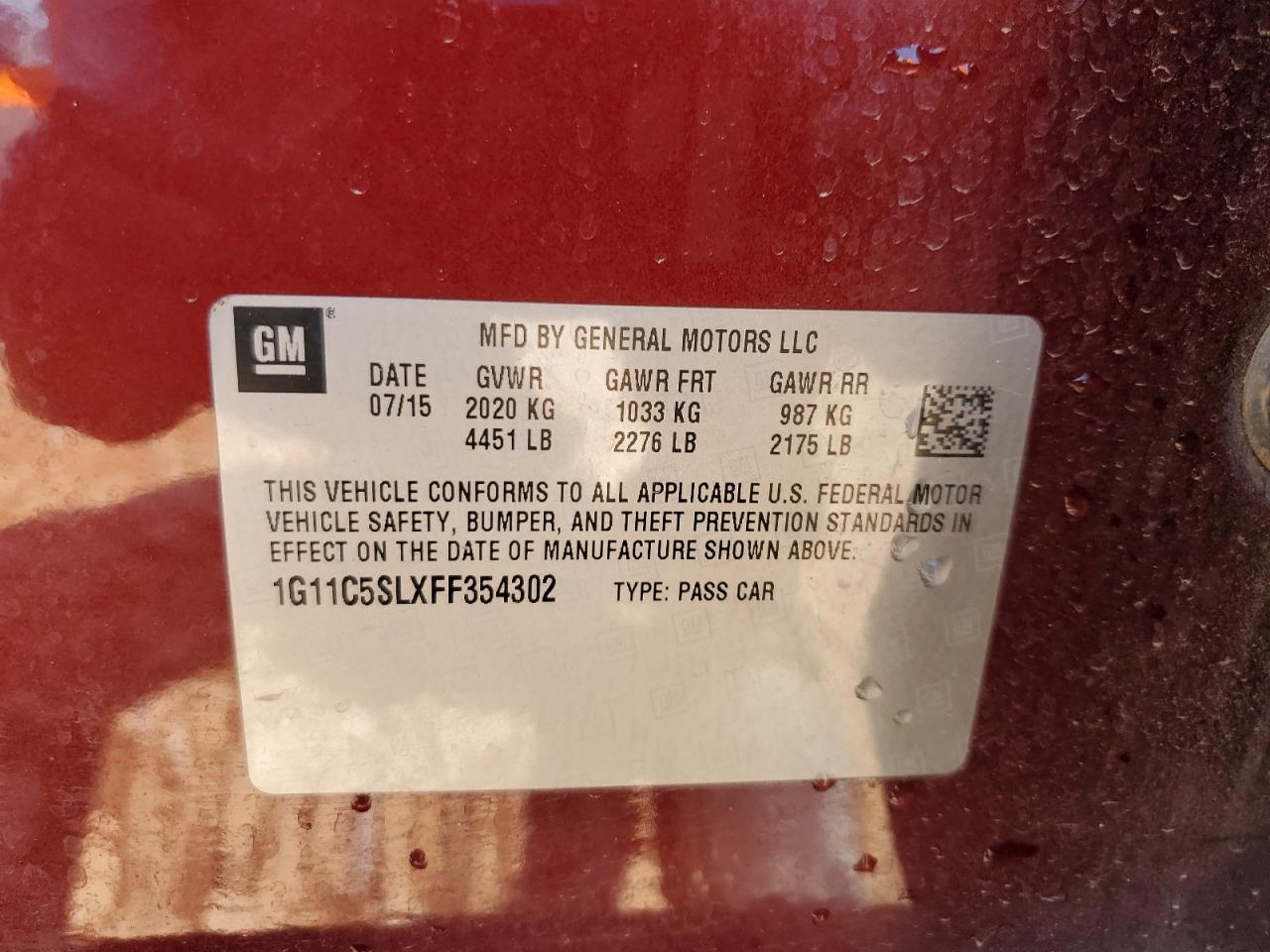 CHEVROLET MALIBU 1LT