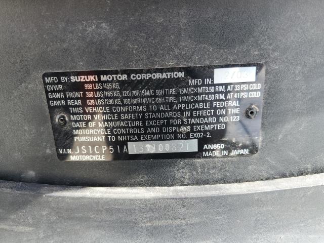 2003 SUZUKI AN650 K3 JS1CP51A132100821