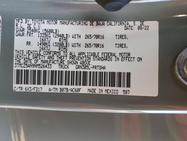 2022 TOYOTA TACOMA DOU #3263654696