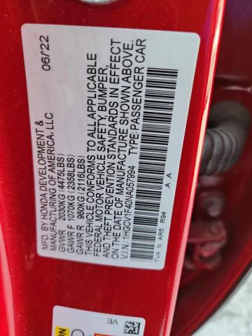 2022 HONDA ACCORD SPO - 1HGCV1F40NA057994