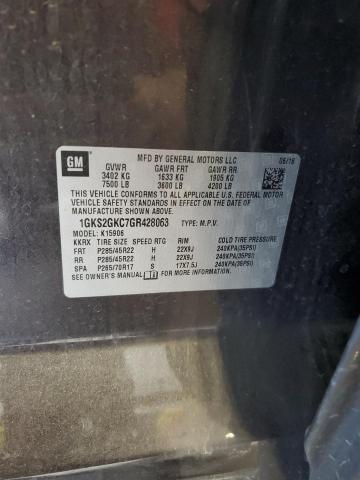 2016 GMC YUKON XL K 1GKS2GKC7GR428063