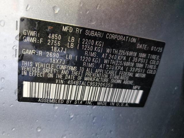 2025 SUBARU OUTBACK ONYX EDITION 4S4BTALC9S3206359