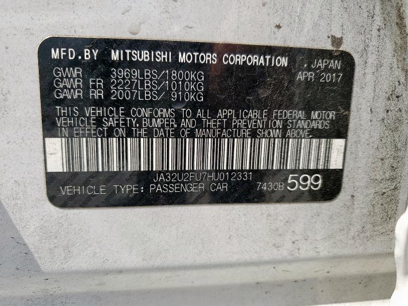 2017 MITSUBISHI LANCER ES JA32U2FU7HU012331