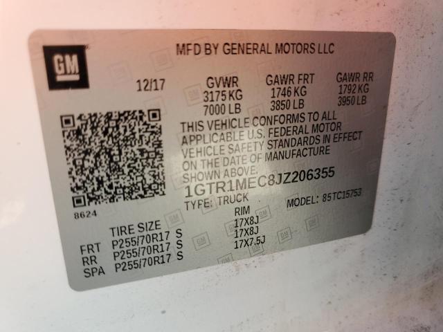 2018 GMC SIERRA C15 1GTR1MEC8JZ206355