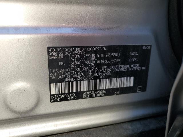 2021 TOYOTA RAV4 PRIME JTMFB3FV3MD038927