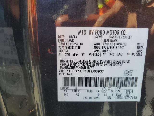 2013 FORD F150 SUPER CAB - 1FTFX1ET7DFB88937