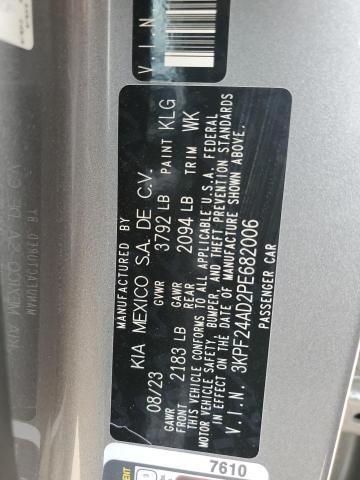2023 KIA FORTE LX 3KPF24AD2PE682006