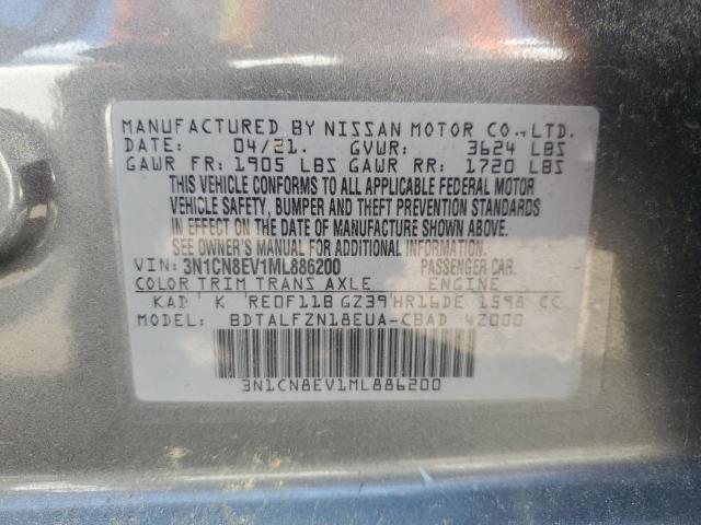 2021 NISSAN VERSA SV 3N1CN8EV1ML886200