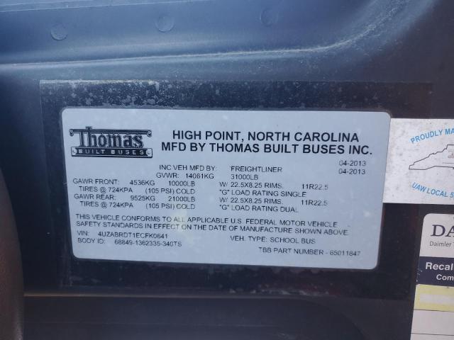 2014 FREIGHTLINER CHASSIS B2 #3301801328