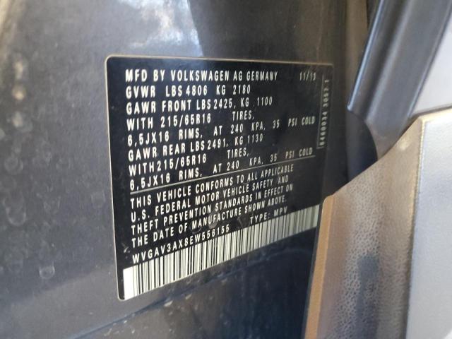 2014 VOLKSWAGEN TIGUAN S - WVGAV3AX8EW556155