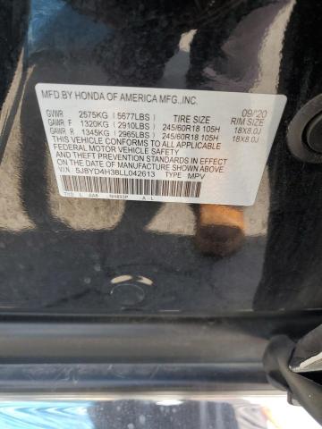 2020 ACURA MDX 5J8YD4H38LL042613