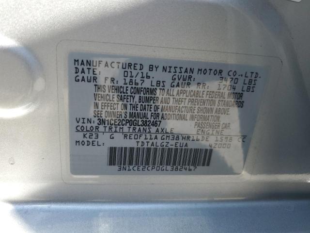 2016 NISSAN VERSA NOTE 3N1CE2CP0GL382467